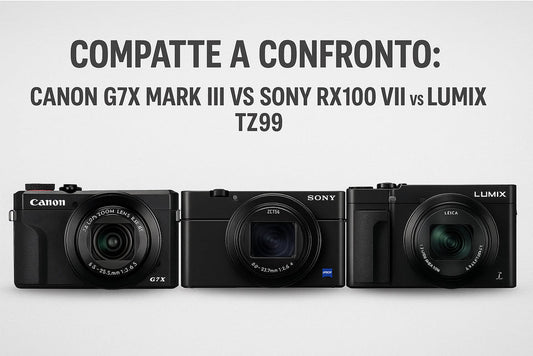 📸 Compatte a Confronto: Canon G7X Mark III vs Sony RX100 VII vs Lumix TZ99