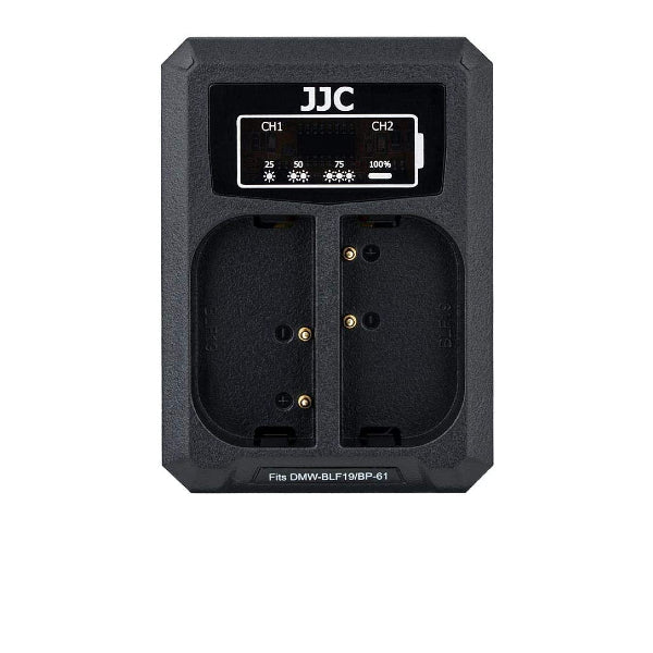 JJC Caricabatteria USB Doppio per Panasonic DMW BLF19