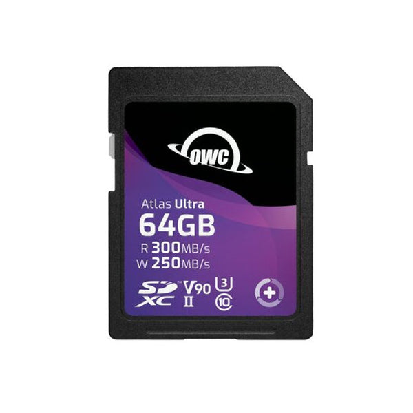 OWC Atlas Ultra 64 GB SDXC UHS-II V90 R 300MB/s W 250MB/s