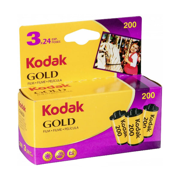 Kodak Rullino Gold 200-24 Conf. 3 Pezzi