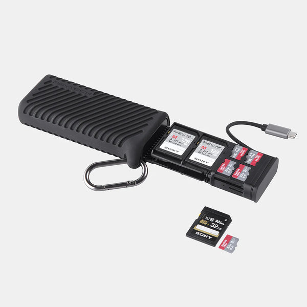 Pgytech GM-163 Lettore E Wallet Per Memory Card Nero