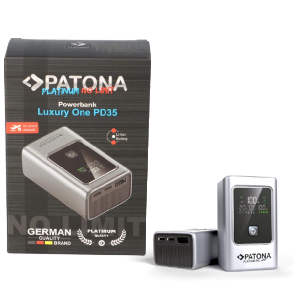 Patona Platinum Powerbank Luxury One PD35W 10.000mAh 2xUSB-C PD3.0 1xUSB-A