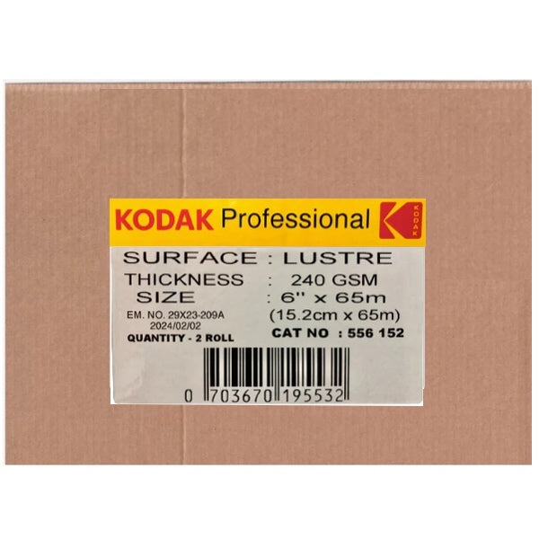 Kodak Carta 15,2x65mt 240gr Lustre 2 Roll per Dry Lab