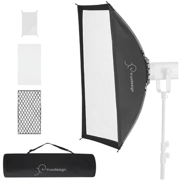 Trux Design Softbox 4 raggi 80x120cm griglia con apertura rapida e sacca