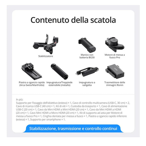 Dji RS 4 Pro Combo - Garanzia Dji Italia