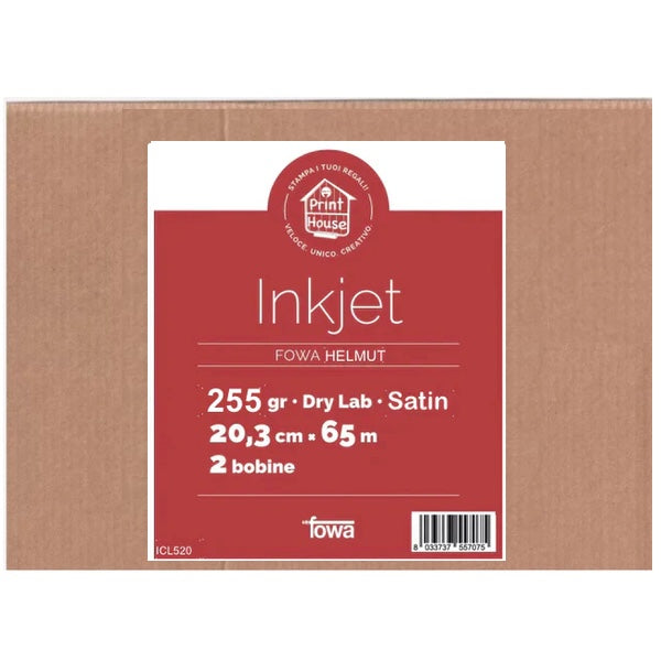 Fowa Helmut Carta Dry Lab 20,3cm x 65m 255gr. Satin (2roll) ICL520