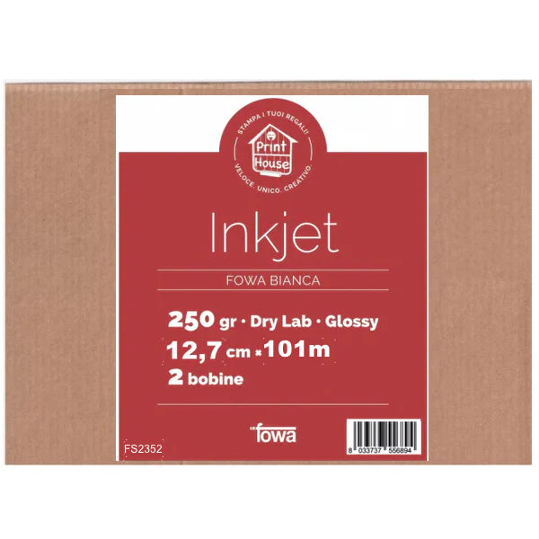 Fowa Bianca Carta Dry Lab 12,7 x 101mt Glossy FS2352 (1Roll)