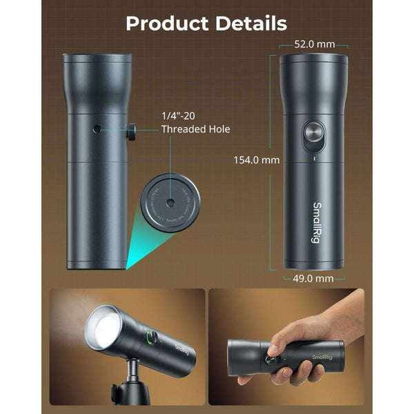 Smallrig Torcia Fotografica a LED RGB 7500mAh RF10C 4634