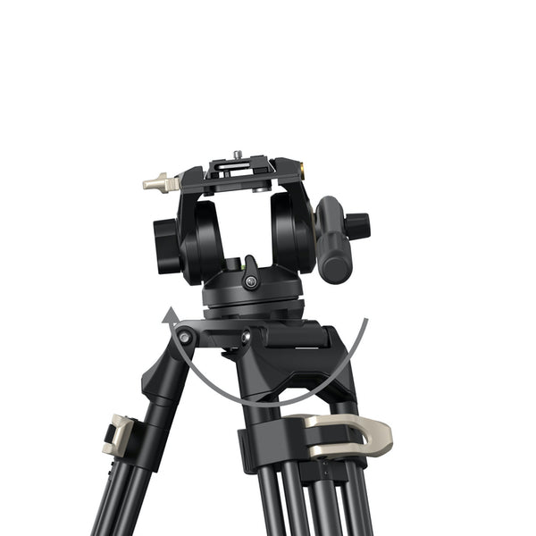 SmallRig Treppiede 3751B Heavy-Duty Fluid Head Tripod AD-01