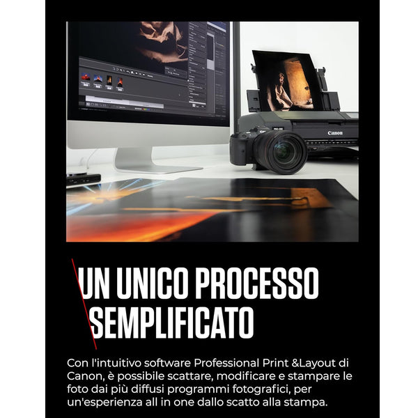 Canon Stampante Fotografica Pixma Pro 200 Stampante Inkjet Wifi A3+