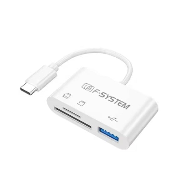 F-System Lettore Type C 3 in 1 USB 3.0