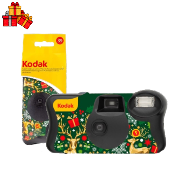 Kodak Usa e Getta Fun Saver 39  Foto  con Flash Christmas