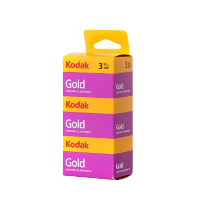 Kodak Gold 200-36 Color Film 35mm Conf. 3 Pezzi