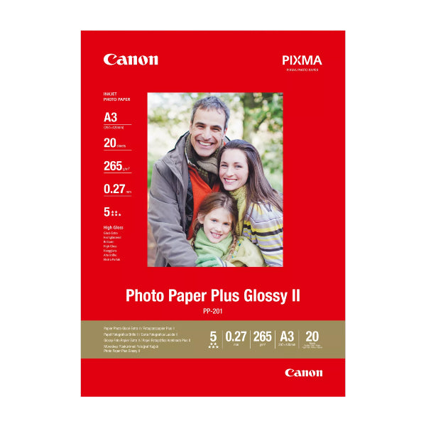 Canon carta per stampante Inkjet A3 Glossy II 275gr Conf. 20Fg