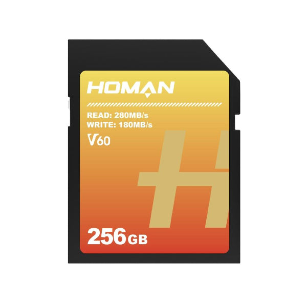 Homan Scheda SD 256GB V60 UHS-II R 280MB/s W 100MB/s