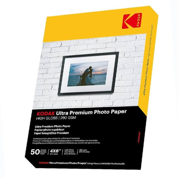 Kodak Carta Fotografica Inkjet Lucido 10X15 280g 20Fogli