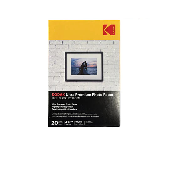 Kodak Carta Fotografica Inkjet Lucida 10X15 280g 20Fogli