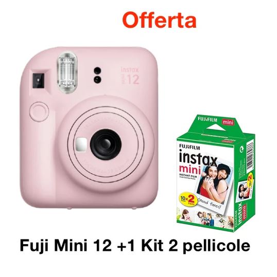 Fujifilm Instax Mini 12 Blossom Pink + Confezione 2 Pellicole