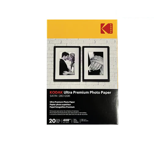 Kodak Carta Fotografica Inkjet Satinata 10X15 280g 20Fogli
