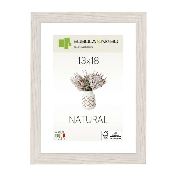 Bubola & Naibo Cornice in Legno Tulipa Bianco