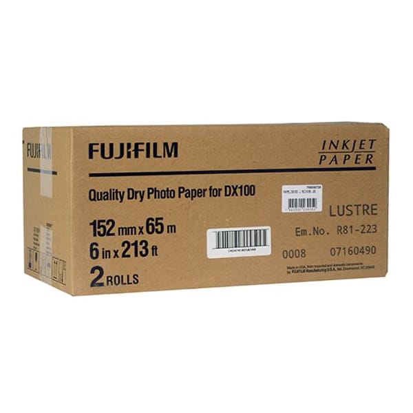 Fujifilm Carta 15,2x65m Lustre Confezione da 2 bobine