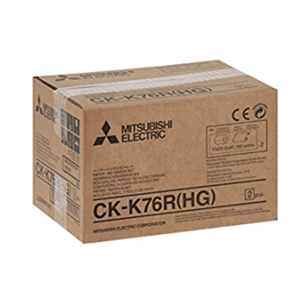 Mitsubishi CK K76R HG Carta + Ribbon per 640 stampe 10x15/320 Stampe 15x20