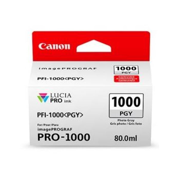 Canon Cartuccia Inchiostro Grigio Fotografico PGY PFI-1000 x Stampante Canon ImagePrograf PRO-1000
