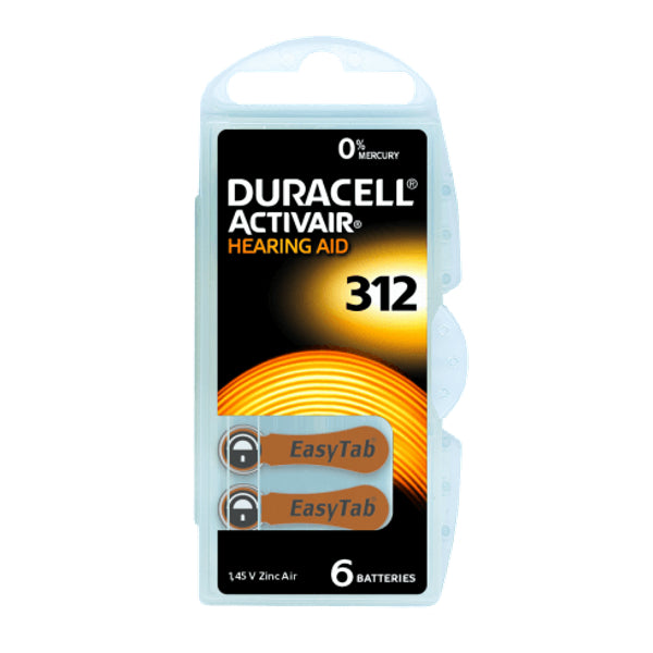 Duracell Batterie Acustiche DA312