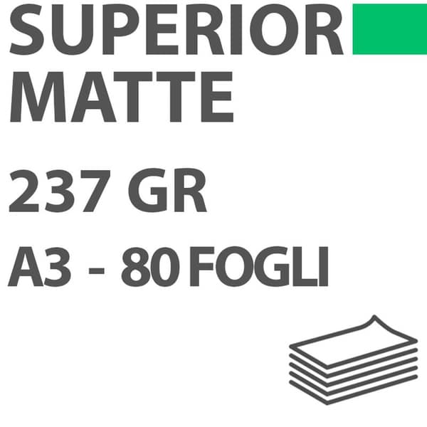 DigiPaper Superior Matte Inkjet A3 237gr. 80Fogli