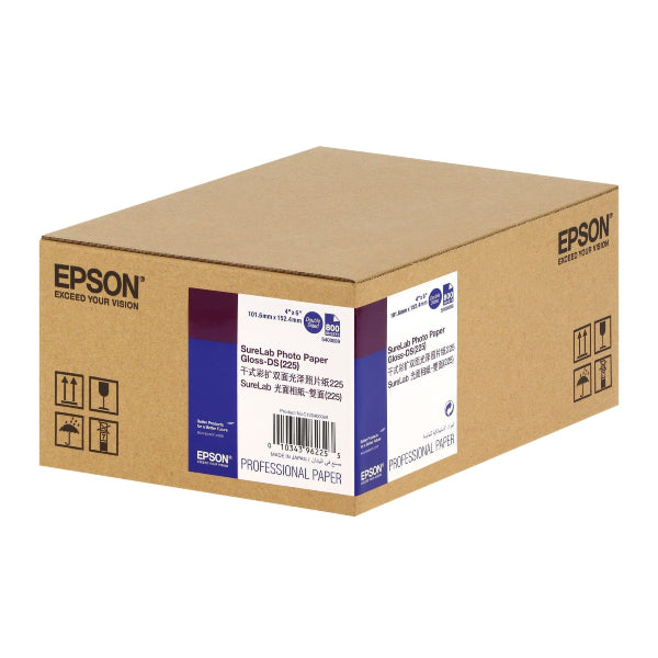 Epson Surelab Photo Paper Gloss 10x15 S400089 Conf. 800 Fogli Fronte/Retro