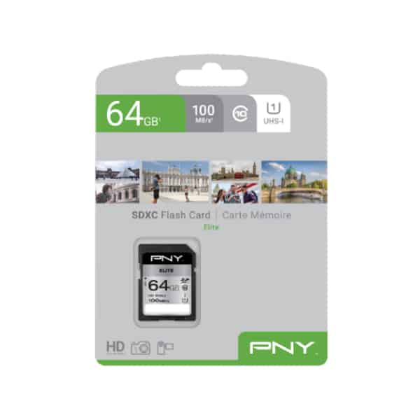 PNY Scheda SD 64GB 100MB/s UHS-I Classe 10