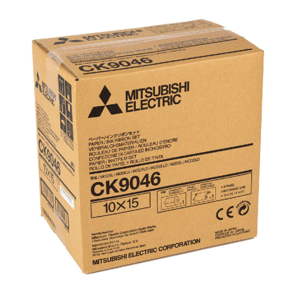 Mitsubishi CK 9046 Carta + Ribbon per 600 Stampe 10X15